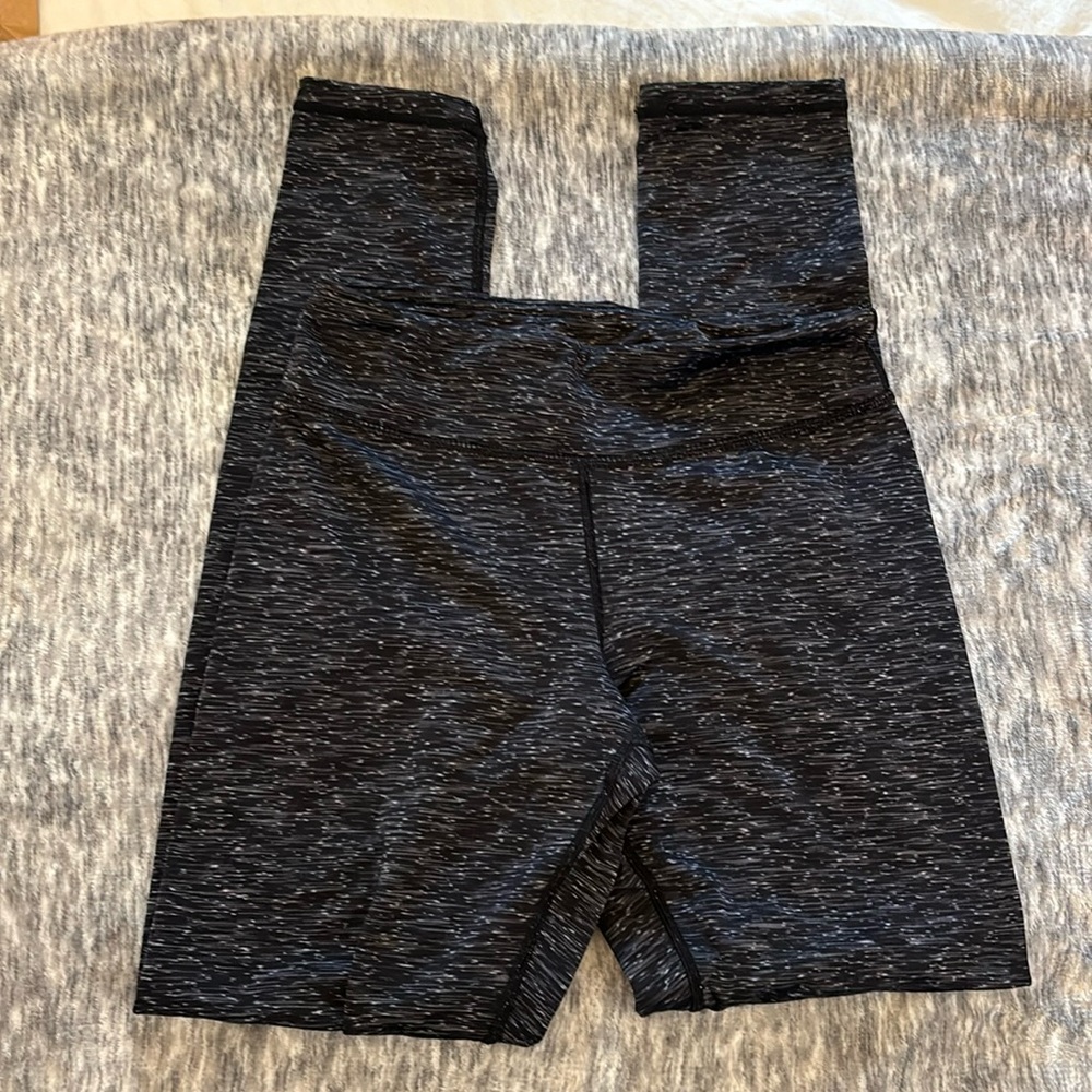 Black Speckled Gray Leggings
